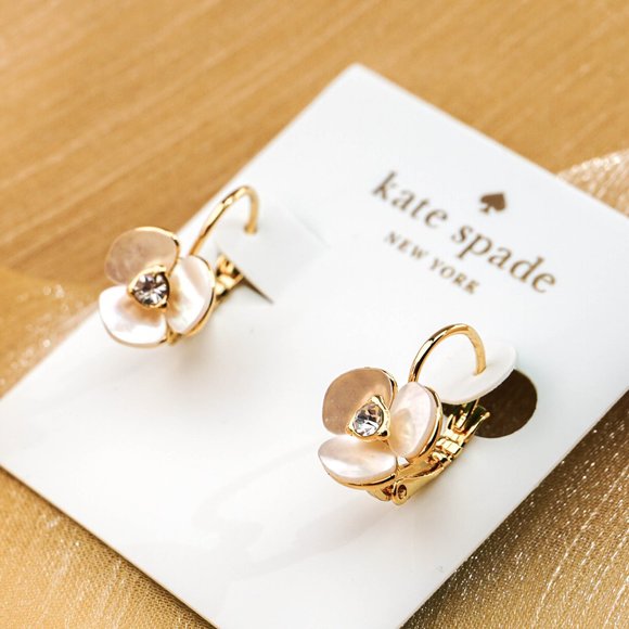 Kate Spade Disco Pansy Leverback Earrings - Picture 2 of 5